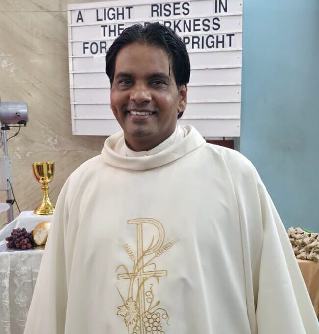 Fr. Anthony Cardoz. Holy Cross Church, Juhu Koliwada, Juhu Tara, Santacruz West, Mumbai 400049